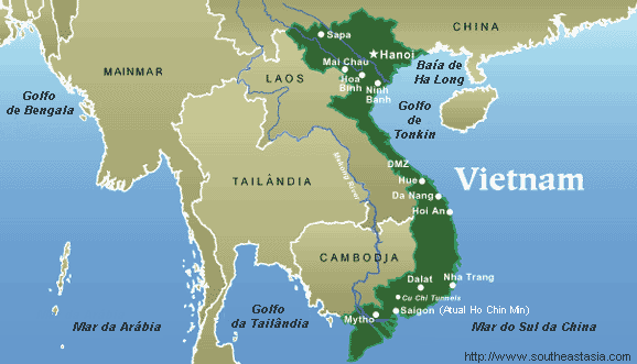 vietnam map