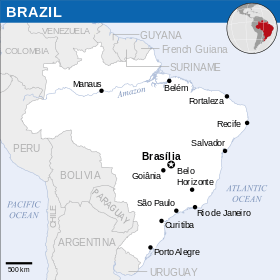 brasil Map Brazil