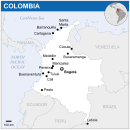 Map Colombia