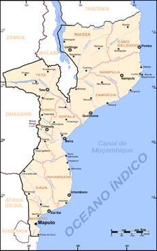 mozambique Map Mozambique