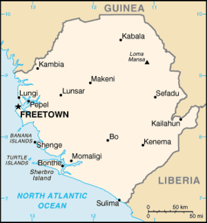 Map Sierra Leone