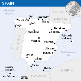 Map Spain